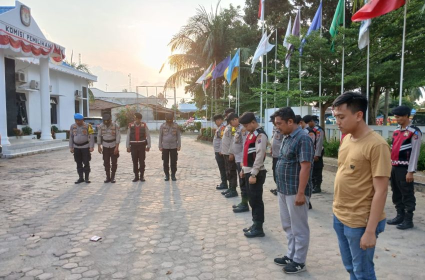  Personil Polres Batubara Laksanakan Pengamanan dan Pengawasan Kampanye Dialogis
