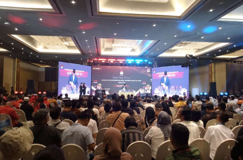  KPU Sumut Gelar Debat Publik Pertama Paslon Gubsu 2024 Berjalan Aman dan Lancar