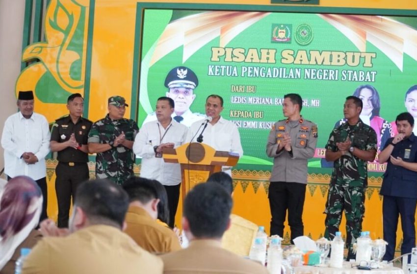 Pj. Bupati Langkat Sambut Ketua Pengadilan Negeri Stabat yang Baru: Kolaborasi untuk Penegakan Hukum yang Adil