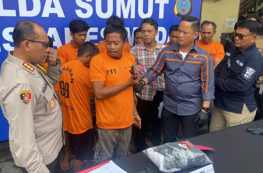  Tim Resmob Polrestabes Medan Tangkap Sembilan Dalang Curanmor, Tiga Pelaku Ditembak