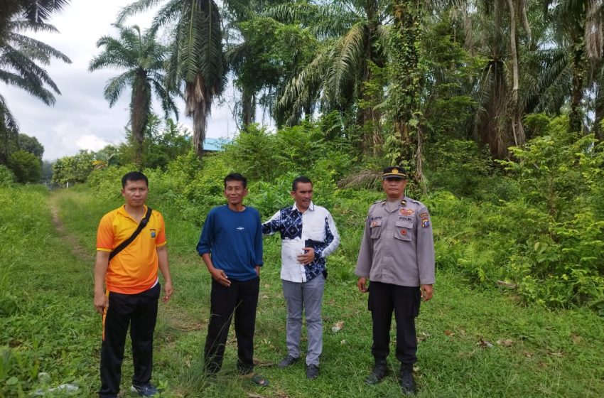  Pengecekan Lahan Tidur di Sei Balai, Kasat Binmas Dukung Program Ketahanan Pangan Nasional
