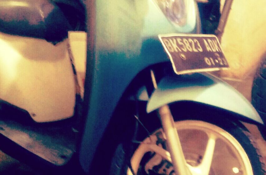  Nasib Malang, Honda Scoopy Milik Oknum Wartawan Dicuri Kawasan Delitua