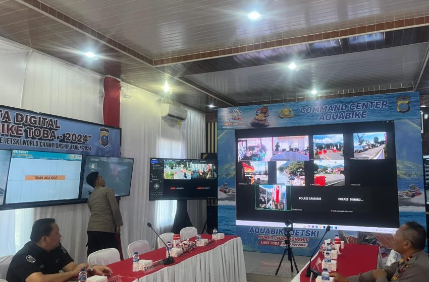  Command Center Polda Sumut Kendalikan Pengamanan Aquabike Jetski 2024