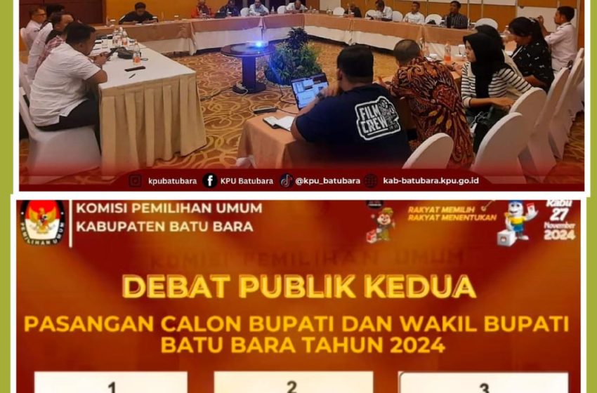  KPU Batu Bara Sukses Gelar Acara Debat Kedua Paslon Bupati dan Wakil Bupati Batu Bara 2024