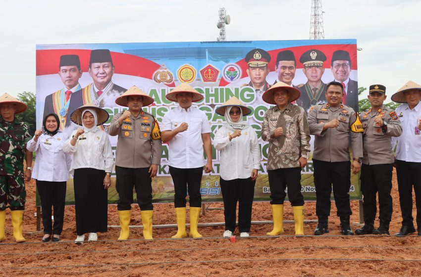  Polres Batu Bara Launching Gugus Tugas Dukung Ketahanan Pangan