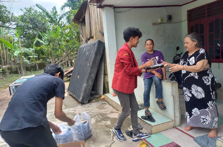  Bangkitkan Semangat Kemanusiaan, IMM FIKTI UMSU Galang Solidaritas Bantuan Korban Banjir di Medan