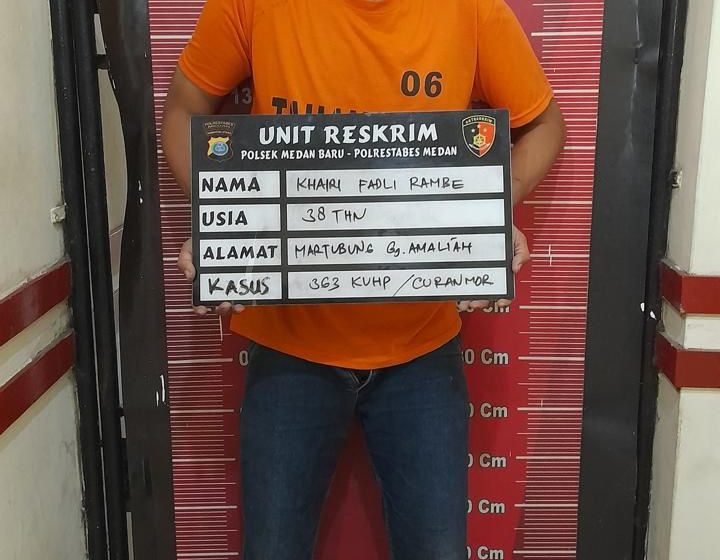  Polisi Lumpuhkan Residivis Curanmor di Parkiran Plaza Medan Fair