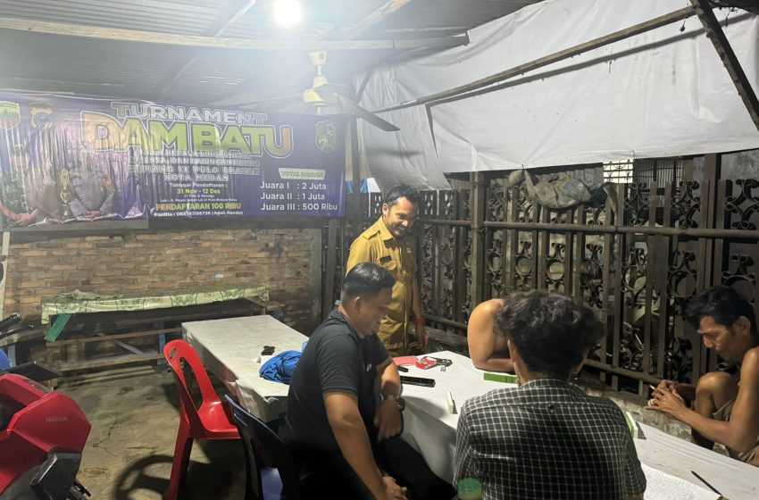  Jaga Kamtibmas Pasca Pilkada 2024, Kepling IX Pulo Brayan Kota Gelar Turnamen Dam Batu