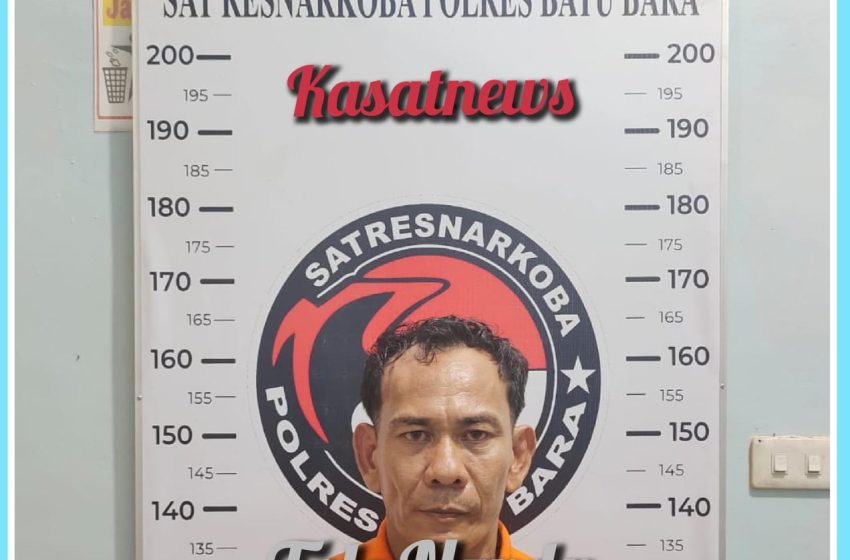  Satres Narkoba Polres Batu Bara Tangkap Nazaruddin, Barbut 11,51 Gram Sabu