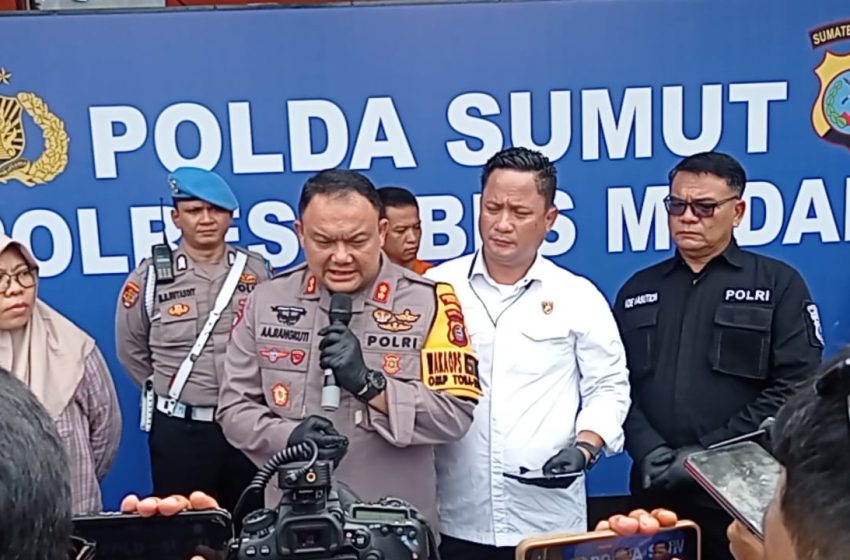  Polrestabes Medan Memaparkan Pelaku Pembunuhan Terhadap Balita di Kecamatan Percut, Ini Motifnya