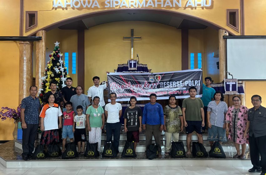  Dalam rangka HUT Reserse Kriminal Polres Batubara Berikan Bantuan