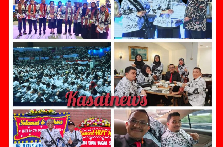  Pengurus PGRI Sumut Hadiri Puncak Peringatan HUT ke-79 PGRI dan HGN 2024