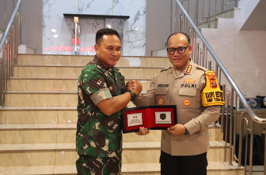  Kapolrestabes Medan Terima Kunjungan Kerja Pangdam I/BB