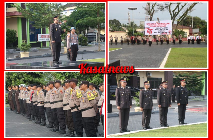  Gelorakan Bela Negara: Kapolres Batubara Pimpin Upacara Hari Bela Negara ke-76″