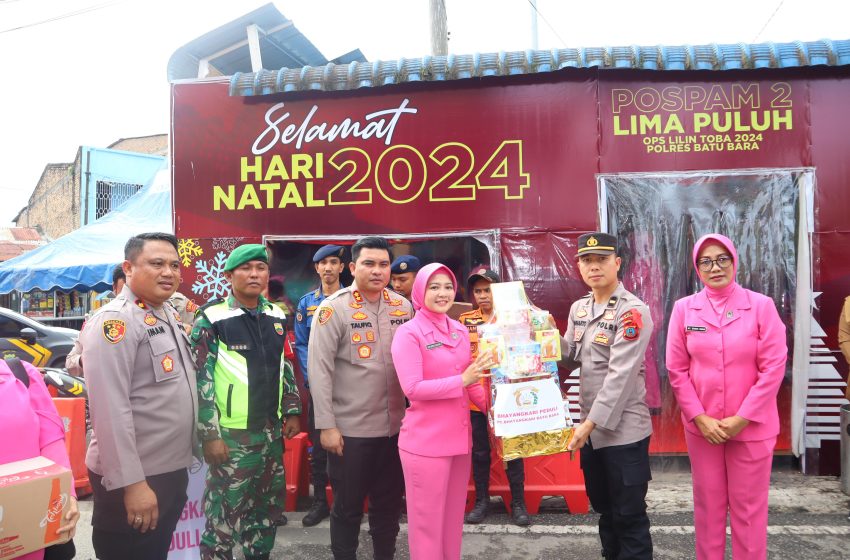  Kapolres Batu Bara Tinjau Pos Pam dan Pos Yan Ops Lilin Toba 2024