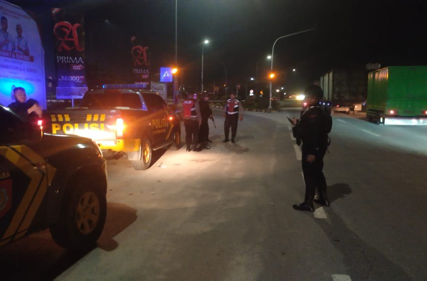  Jaga Kondusifitas Malam Hari, Polres Batu Bara Giat Patroli Dialogis