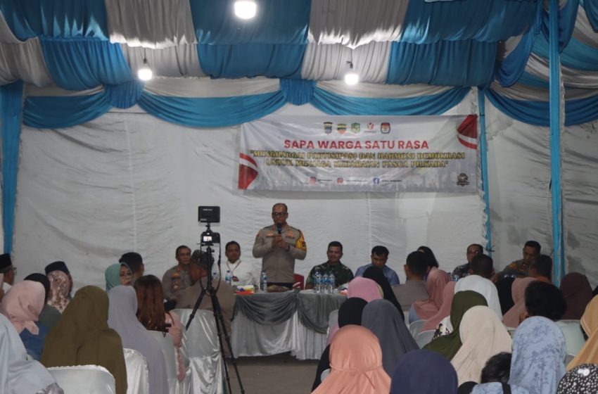  Naik Sepeda Motor, Kapolrestabes Medan Hadiri Kegiatan Sapa Warga Satu Rasa di Pulo Brayan Bengkel