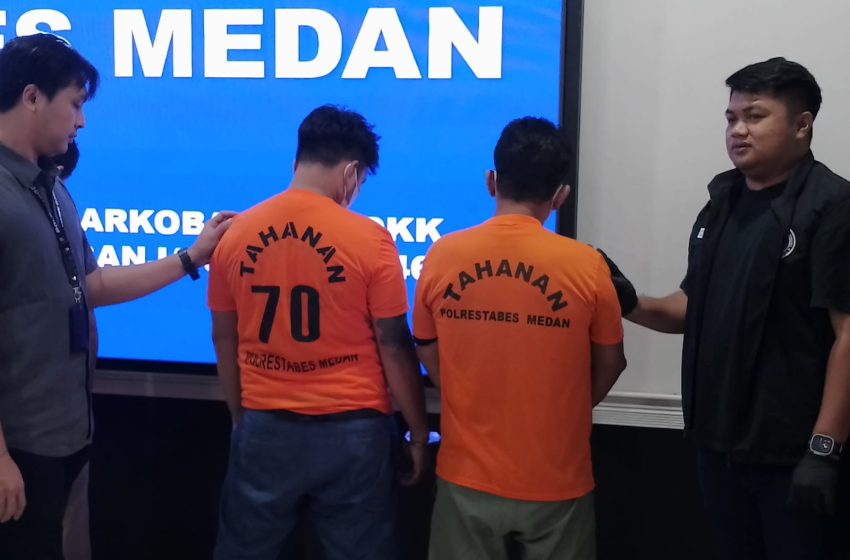  Polrestabes Medan Ringkus Gembong Narkoba Kelambir V Oyok, Ratusan Pil Ekstasi Rolex Kuning Diamankan