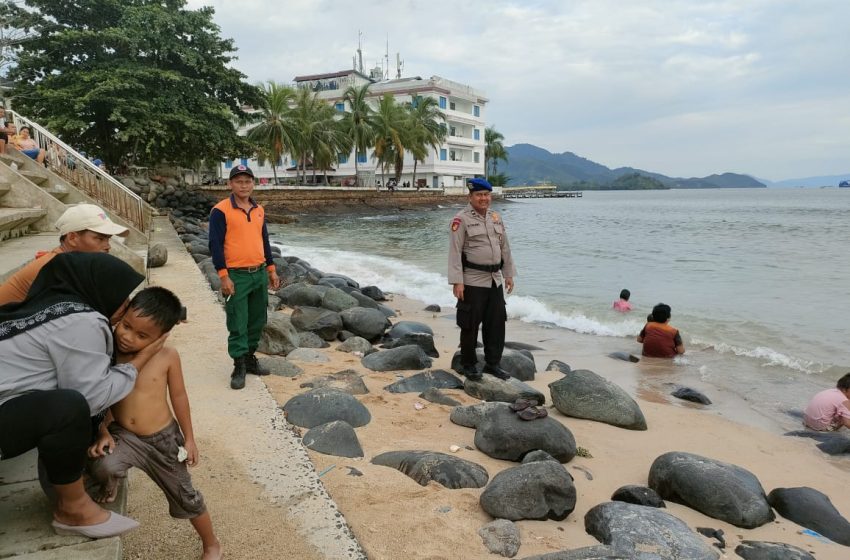  Amankan Objek Wisata Pantai, Polairud Polres Sibolga Gencarkan Patroli Keselamatan