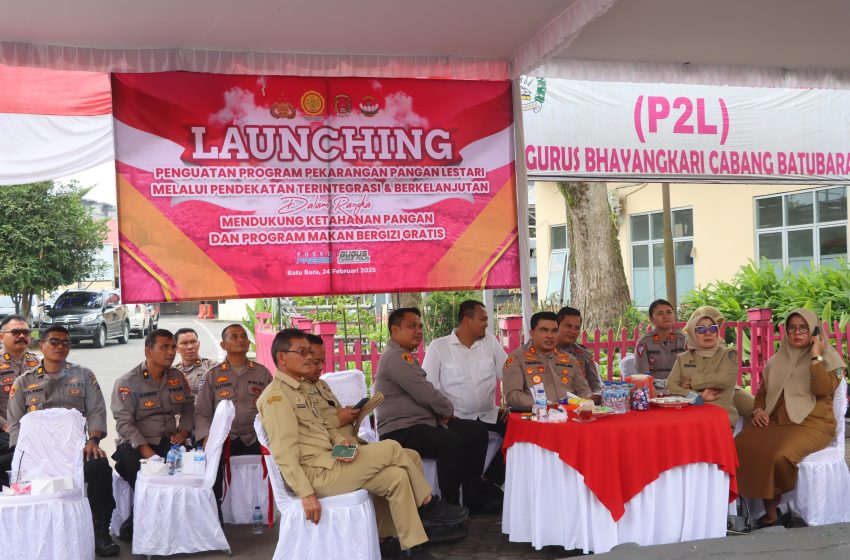  Polres Batubara Dukung Penguatan Program P2L untuk Ketahanan Pangan dan Makan Bergizi Gratis