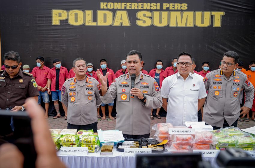  Polda Sumut Amankan Ratusan Kilogram Narkoba Dalam Dua Bulan