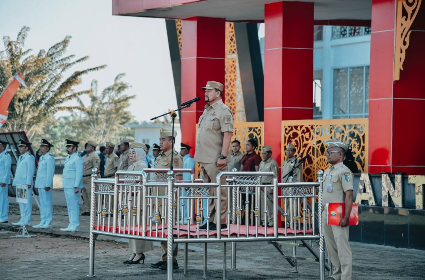  Apel Perdana, Bupati dan Wabup Batu Bara ajak ASN untuk Solid Bangun Batu Bara Bahagia