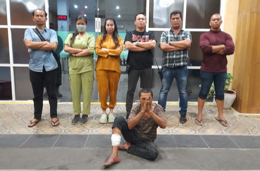  Berantas Kejahatan, Polsek Medan Baru Tembak Pelaku Curat Kawasan Jalan Ayahanda
