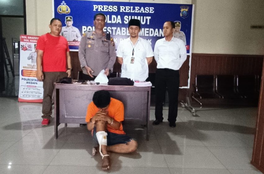  Polsek Patumbak Ringkus dan Tembak Residivis Curanmor