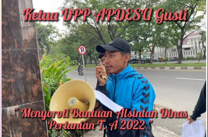  Diduga Pembelian Alsintan T. A 2022 Tumpang Tindih, Ketua DPP APDESU Angkat Bicara?
