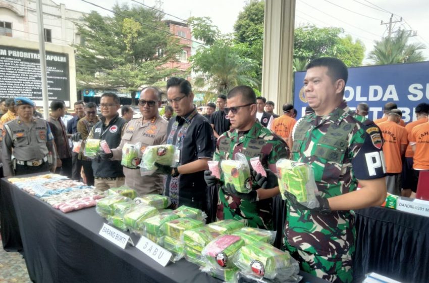 Polrestabes Medan Bongkar Jaringan Narkotika Antar Propinsi, 34 Kg Sabu Disita