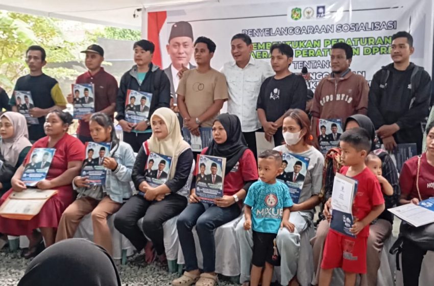  Edi Saputra Sosialisasikan Perda Adminduk : Akte Kelahiran Penting Sebagai Identitas Hukum