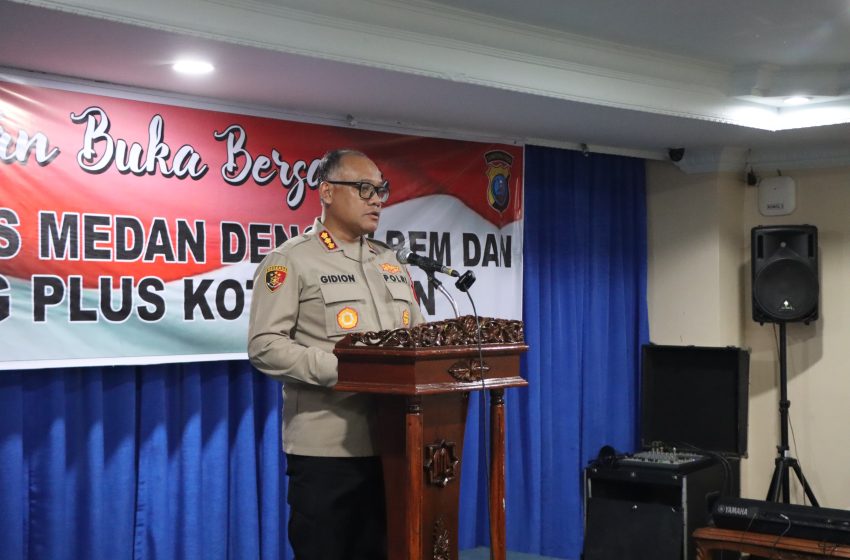  Kapolrestabes Medan Gelar Buka Bersama BEM dan Cipayung Plus di Hotel Madani