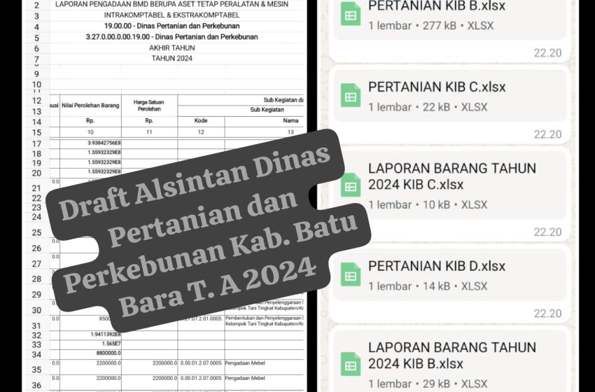  Pengadaan Alsintan Distanbun Dipertanyakan, Rumban Sumut Akan Layang kan Surat Verifikasi Aset?