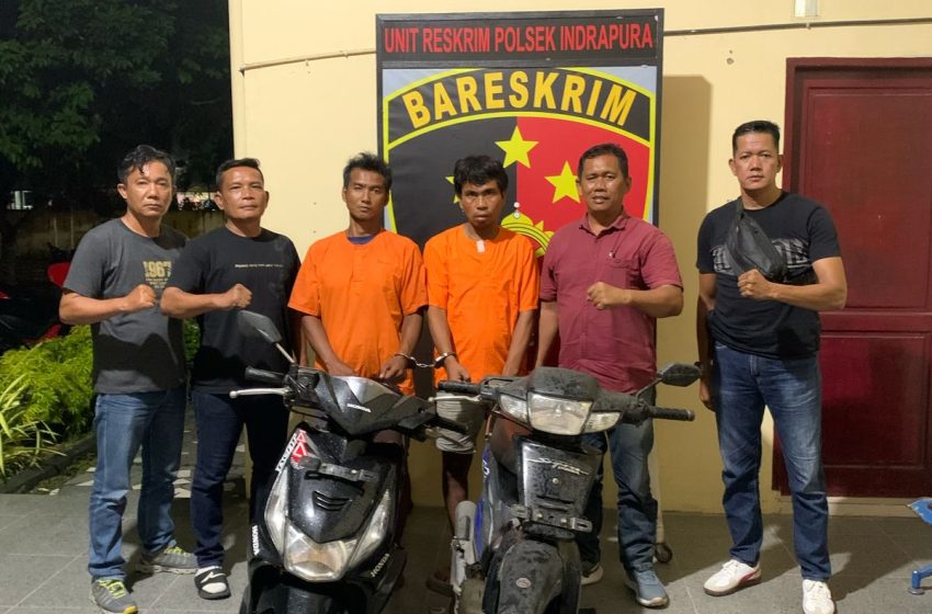  Rampas Sp Motor Warga Batu Bara, 2 Pria Warga Simalungun Di Ciduk Polsek Indra pura di Perbaungan