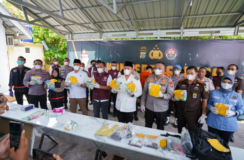  Polres Batu Bara Bersama Forkopimda Rilis dan Musnahkan Narkoba