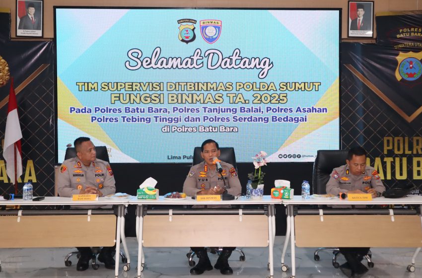  Polres Batu Bara Menerima Kunjungan Tim Supervisi Ditbinmas Polda Sumatera Utara