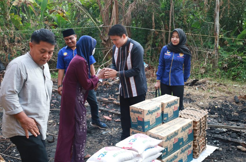  Jamiah Korban Kebakaran Sempat Kutip Butiran Beras, Wakil Ketua DPRD Sumut Prihatin dan Berikan Bantuan