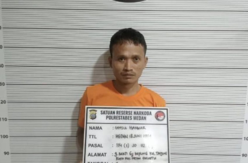  Polisi Ringkus Pengedar Sabu di Kawasan Kelambir V Sunggal