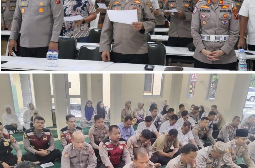  Polres Batu Bara Gelar Dzikir dan Doa di Hari Bhayangkara Ke-79, “Polri Untuk Masyarakat”