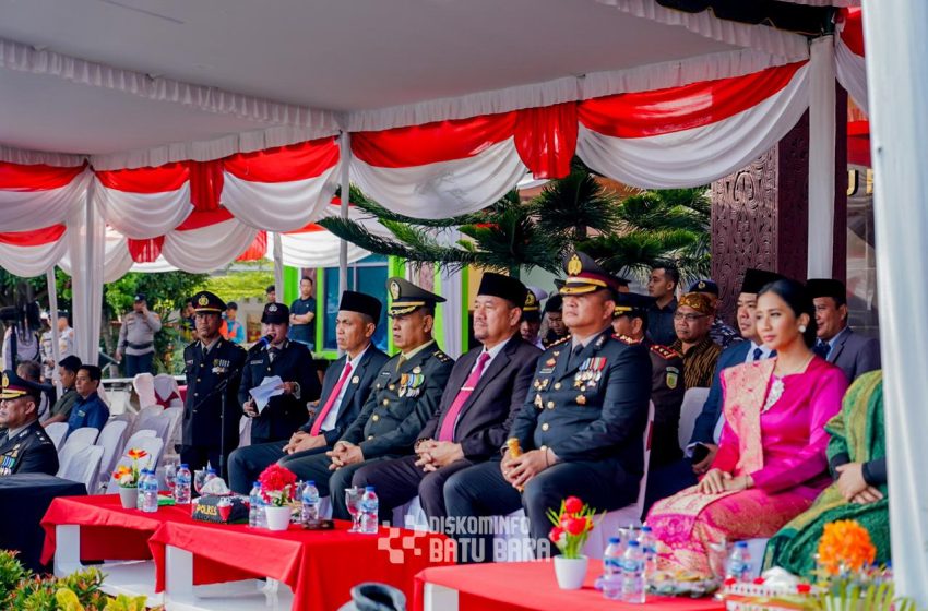  Turut Meriahkan HUT ke-79 Bhayangkara, Bupati Batu Bara Hadiri Upacara dan Syukuran di Polres Batu Bara