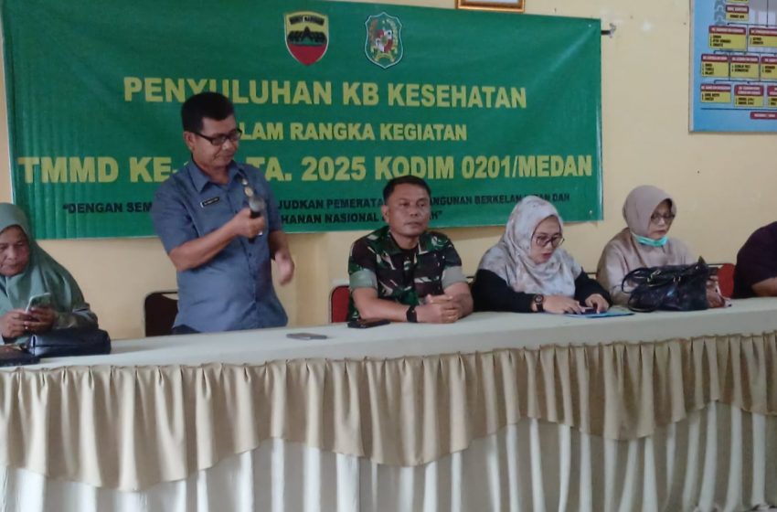  Satgas TMMD 126 Kodim 0201/Medan Edukasi Warga Soal Kesehatan Reproduksi dan Keluarga Sejahtera
