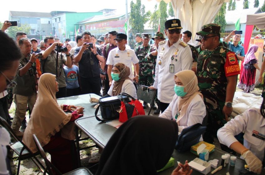  Satgas TMMD ke-126 Kodim 0201 Medan Gelar Pemeriksaan Kesehatan dan Donor Darah untuk Warga Marelan