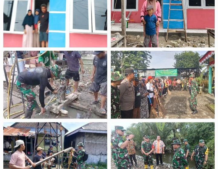  Gotong Royong Rakyat bersama TNI Sukseskan TMMD 126 Kodim 0201 Medan Bukti Kuat Kemanunggalan di Medan Marelan