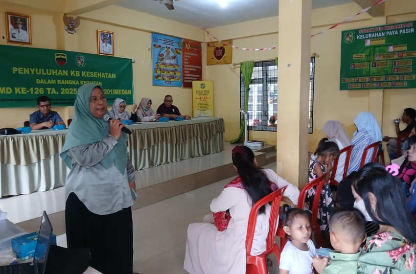  Satgas TMMD 126 Kodim 0201/Medan Bangun Kesadaran Hidup Sehat Lewat Penyuluhan