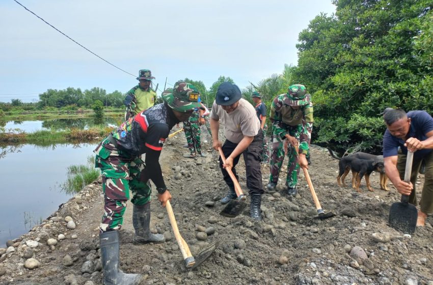 TMMD 126 Kodim 0201 Medan Wujudkan Jalan Impian Warga Paya Pasir