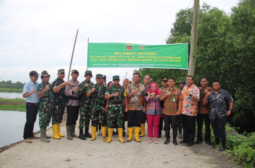 Waaster Panglima TNI Tinjau Langsung Progres TMMD ke-126 di Medan Marelan