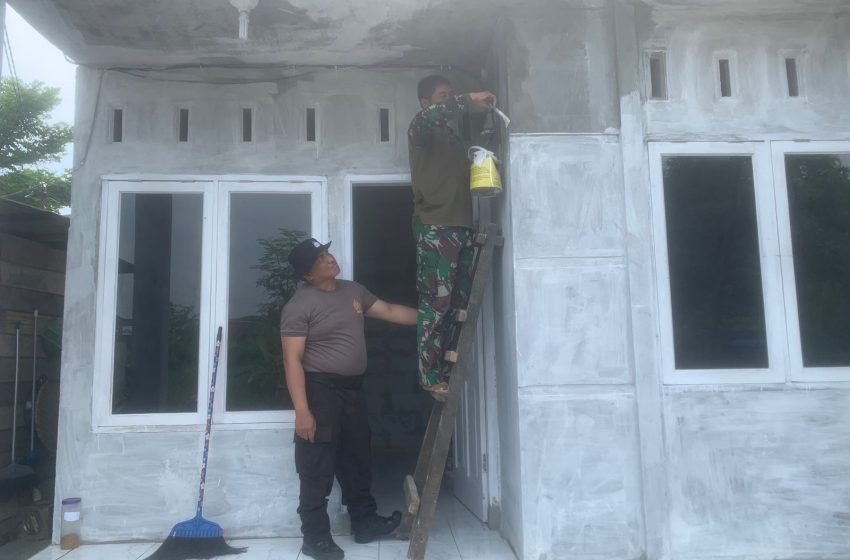  Pengerjaan Rumah Layak Huni Terus Dikebut Satgas TMMD di Marelan