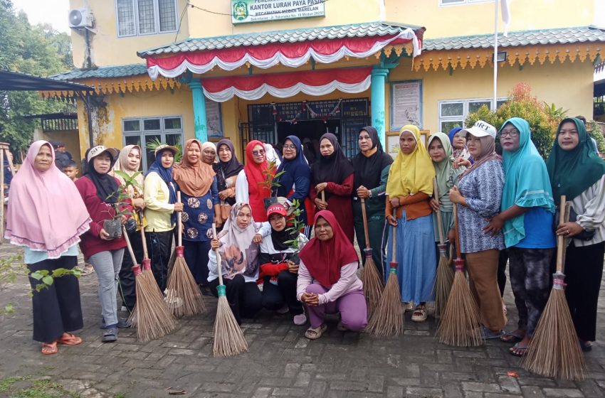  Gotong Royong Warga dan TNI Warnai Penanaman Pohon TMMD 126 Kodim 0201/Medan