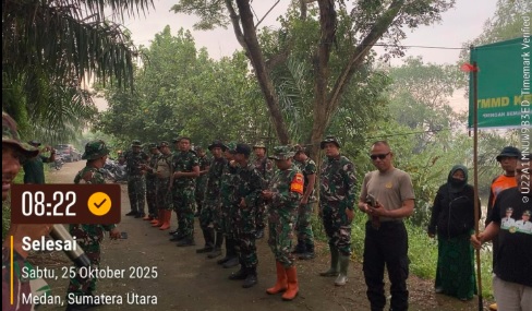  Ulama Dukung TMMD Wujudkan Lingkungan Bersih di Kelurahan Terjun