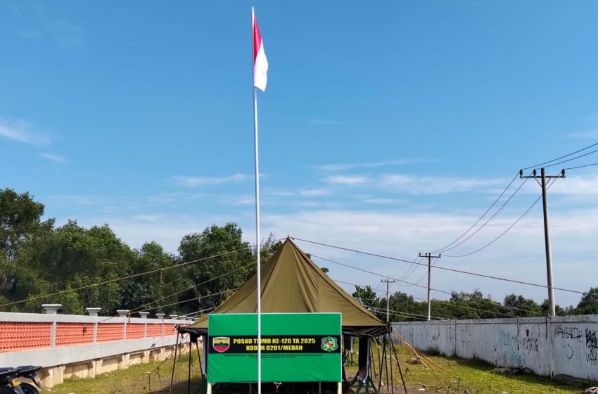  Merah Putih Berkibar di Marelan, Tanda Semangat TMMD 126 Kodim 0201/Medan Tak Pernah Luntur